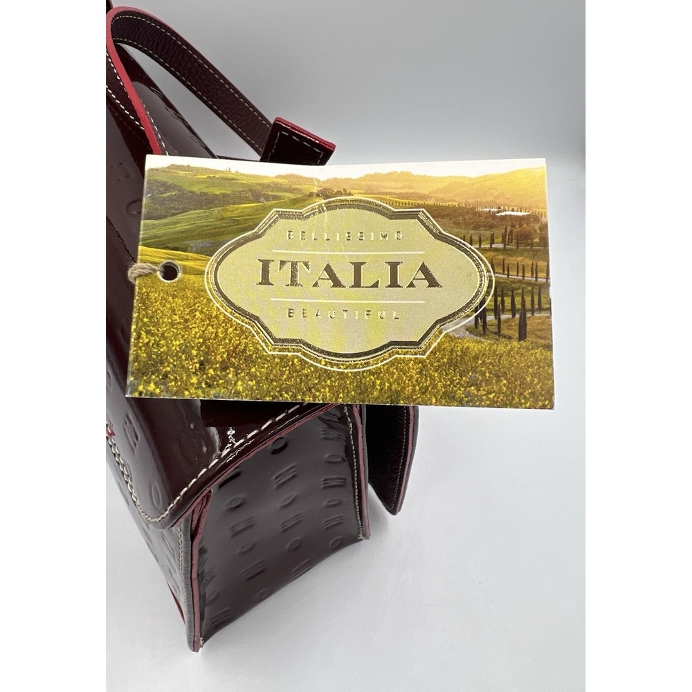 Arcadia Vinaccia Patent Leather Crossbody Handbag #1569 NWT - Picture 9 of 15
